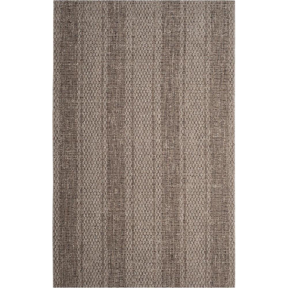 image:imageSAFAVIEH Washable Rug Outdoor Courtyard Collection 8 x 11 Light Grey amp Blue NonShedding amp Easy Cleaning Ideal for Patio Backyard Mudroom CY873636812Light BeigeLight Brown