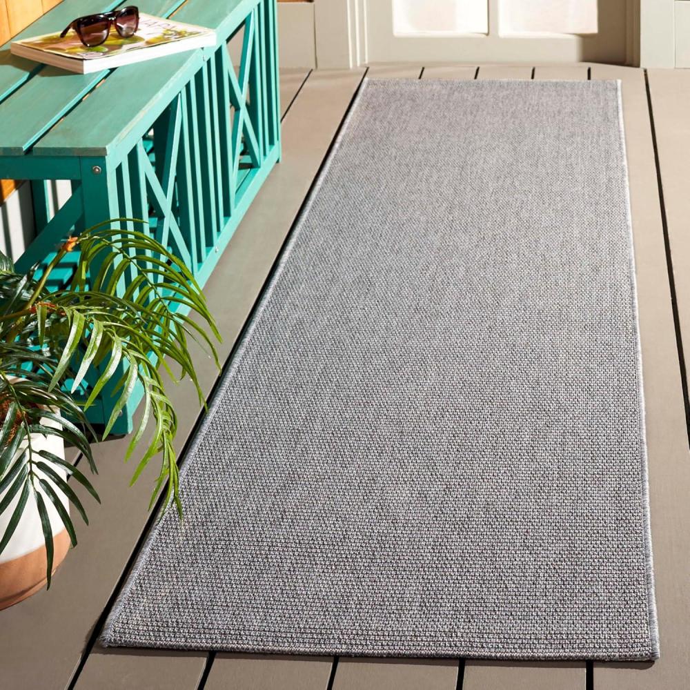 image:imageSAFAVIEH Washable Rug Outdoor Sisal AllWeather Collection 8 x 10 Natural NonShedding amp Easy to Clean Ideal for Patio Backyard Mudroom SAW642BGrey