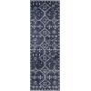 SAFAVIEH Area Rug 8×10 – Adirondack Collection – Large – Navy & Silver, Moroccan Boho Tribal Design, Non-Shedding & Easy Cleaning, Ideal for Living Room, Bedroom, Office, Dining Space (ADR208N)(Navy/Silver)