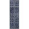 SAFAVIEH Area Rug 8×10 – Adirondack Collection – Large – Navy & Silver, Moroccan Boho Tribal Design, Non-Shedding & Easy Cleaning, Ideal for Living Room, Bedroom, Office, Dining Space (ADR208N)(Navy/Silver)