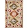 SAFAVIEH Area Rug 8×10 – Aspen Collection – Large – Ivory & Multi, Handmade Wool, Moroccan Boho Tribal Design, Ideal for Living Room, Bedroom, Office, Dining Space (APN706A)(Ivory/Multi)