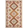 SAFAVIEH Area Rug 8×10 – Aspen Collection – Large – Ivory & Multi, Handmade Wool, Moroccan Boho Tribal Design, Ideal for Living Room, Bedroom, Office, Dining Space (APN706A)(Ivory/Multi)