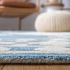 SAFAVIEH Area Rug 8×10 – Aspen Collection – Large – Rust & Ivory, Handmade Wool, Moroccan Boho Tribal Design, Ideal for Living Room, Bedroom, Office, Dining Space (APN550P)(Blue/Ivory)