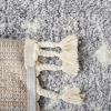 SAFAVIEH Area Rug 8×10 – Berber Fringe Shag Collection – Large – Cream & Dark Grey, Moroccan Design, Non-Shedding & Easy Cleaning, Thick Pile, Ideal for Living Room, Bedroom, Dining Space (BFG516A)(Light Grey/Ivory)