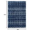 SAFAVIEH Area Rug 8×10 – Berber Fringe Shag Collection – Large – Cream & Dark Grey, Moroccan Design, Non-Shedding & Easy Cleaning, Thick Pile, Ideal for Living Room, Bedroom, Dining Space (BFG516A)(Navy/Ivory)