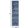 SAFAVIEH Area Rug 8×10 – Berber Fringe Shag Collection – Large – Cream & Dark Grey, Moroccan Design, Non-Shedding & Easy Cleaning, Thick Pile, Ideal for Living Room, Bedroom, Dining Space (BFG516A)(Navy/Ivory)