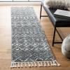 SAFAVIEH Area Rug 8×10 – Berber Fringe Shag Collection – Large – Cream & Dark Grey, Moroccan Design, Non-Shedding & Easy Cleaning, Thick Pile, Ideal for Living Room, Bedroom, Dining Space (BFG516A)(Grey/Ivory)