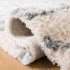 SAFAVIEH Area Rug 8×10 – Berber Fringe Shag Collection – Large – Cream & Grey, Moroccan Design, Non-Shedding & Easy Cleaning, Plush Thick Pile, Ideal for Living Room, Bedroom, Dining Space (BFG626A)(Cream/Grey)