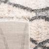 SAFAVIEH Area Rug 8×10 – Berber Fringe Shag Collection – Large – Creme & Black, Moroccan Design, Non-Shedding & Easy Cleaning, Plush Thick Pile, Ideal for Living Room, Bedroom, Dining Space (BFG628B)(Cream/Blue)