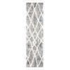 SAFAVIEH Area Rug 8×10 – Berber Fringe Shag Collection – Large – Creme & Black, Moroccan Design, Non-Shedding & Easy Cleaning, Plush Thick Pile, Ideal for Living Room, Bedroom, Dining Space (BFG628B)(Dark Grey/Cream)