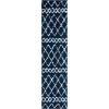 SAFAVIEH Area Rug 8×10 – Berber Shag Collection – Large – Navy & Ivory, Moroccan Design, Non-Shedding & Easy Cleaning, Plush Thick Pile, Ideal for Living Room, Bedroom, Dining Space (BER165N)(Navy/Ivory)