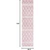SAFAVIEH Area Rug 8×10 – Berber Shag Collection – Large – Navy & Ivory, Moroccan Design, Non-Shedding & Easy Cleaning, Plush Thick Pile, Ideal for Living Room, Bedroom, Dining Space (BER165N)(Light Rose/Ivory)