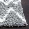 SAFAVIEH Area Rug 8×10 – Berber Shag Collection – Large – Navy & Ivory, Moroccan Design, Non-Shedding & Easy Cleaning, Plush Thick Pile, Ideal for Living Room, Bedroom, Dining Space (BER165N)(Light Grey/Cream)