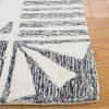 SAFAVIEH Area Rug 8×10 – Casablanca Collection – Large – Ivory & Black, Handmade Wool, Moroccan Boho Trellis Design, Ideal for Living Room, Bedroom, Dining Space (CSB987A)(Ivory/Black)
