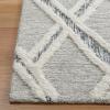 SAFAVIEH Area Rug 8×10 – Casablanca Collection – Large – Ivory & Brown, Handmade Wool, Moroccan Design, Ideal for Living Room, Bedroom, Dining Space (CSB975A)(Grey/Ivory)