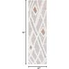 SAFAVIEH Area Rug 8×10 – Casablanca Collection – Large – Ivory & Brown, Handmade Wool, Moroccan Design, Ideal for Living Room, Bedroom, Dining Space (CSB975A)(Grey/Ivory)