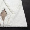 SAFAVIEH Area Rug 8×10 – Casablanca Collection – Large – Ivory & Brown, Handmade Wool, Moroccan Design, Ideal for Living Room, Bedroom, Dining Space (CSB975A)(Ivory/Brown)