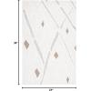 SAFAVIEH Area Rug 8×10 – Casablanca Collection – Large – Ivory & Brown, Handmade Wool, Moroccan Design, Ideal for Living Room, Bedroom, Dining Space (CSB975A)(Ivory/Brown)
