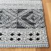 SAFAVIEH Area Rug 8×10 – Classic Vintage Collection – Large – Grey, Handmade, Moroccan Boho Design, Ideal for Living Room, Bedroom, Office, Dining Space (CLV717F)(Black)
