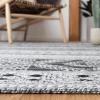 SAFAVIEH Area Rug 8×10 – Classic Vintage Collection – Large – Grey, Handmade, Moroccan Boho Design, Ideal for Living Room, Bedroom, Office, Dining Space (CLV717F)(Black)