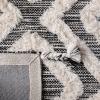 SAFAVIEH Area Rug 8×10 – Kenya Collection – Large – Black & Ivory, Handmade Wool, Moroccan Tassel Design, Ideal for Living Room, Bedroom, Dining Space (KNY331Z)(Black/Ivory)