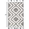 SAFAVIEH Area Rug 8×10 – Kenya Collection – Large – Black & Ivory, Handmade Wool, Moroccan Tassel Design, Ideal for Living Room, Bedroom, Dining Space (KNY331Z)(Black/Ivory)
