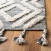 SAFAVIEH Area Rug 8×10 – Kenya Collection – Large – Black & Ivory, Handmade Wool, Moroccan Tassel Design, Ideal for Living Room, Bedroom, Dining Space (KNY331Z)(Teal/Ivory)