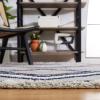 SAFAVIEH Area Rug 8×10 – Marrakech Collection – Large – Ivory & Multi, Moroccan Boho Tribal Rustic Design, Non-Shedding & Easy Cleaning, Ideal for Living Room, Bedroom, Office, Dining Space (MRK616A)(Grey/Blue Rust)