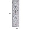 SAFAVIEH Area Rug 8×10 – Marrakech Collection – Large – Ivory & Multi, Moroccan Boho Tribal Rustic Design, Non-Shedding & Easy Cleaning, Ideal for Living Room, Bedroom, Office, Dining Space (MRK616A)(Grey/Blue Rust)