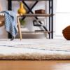 SAFAVIEH Area Rug 8×10 – Marrakech Collection – Large – Ivory & Multi, Moroccan Boho Tribal Rustic Design, Non-Shedding & Easy Cleaning, Ideal for Living Room, Bedroom, Office, Dining Space (MRK616A)(Ivory/Multi)