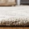 SAFAVIEH Area Rug 8×10 – Micro-Loop Collection – Large – Ivory & Beige, Handmade Wool, Ideal for Living Room, Bedroom, Office, Dining Space (MLP952A)(Ivory/Beige)