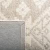 SAFAVIEH Area Rug 8×10 – Micro-Loop Collection – Large – Ivory & Beige, Handmade Wool, Ideal for Living Room, Bedroom, Office, Dining Space (MLP952A)(Ivory/Beige)