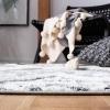 SAFAVIEH Area Rug 8×10 – Moroccan Tassel Shag Collection – Large – Grey & Ivory, Boho Design, Non-Shedding & Easy Cleaning, Plush Pile, Ideal for Living Room, Bedroom, Dining Space (MTS676F)(Grey/Ivory)