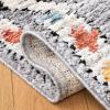 SAFAVIEH Area Rug 8×10 – Morocco Collection – Large – Grey & Multi, Moroccan Boho Tribal Design, Non-Shedding & Easy Cleaning, Ideal for Living Room, Bedroom, Office, Dining Space (MRC965F)(Grey/Multi)
