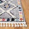 SAFAVIEH Area Rug 8×10 – Morocco Collection – Large – Grey & Multi, Moroccan Boho Tribal Design, Non-Shedding & Easy Cleaning, Ideal for Living Room, Bedroom, Office, Dining Space (MRC965F)(Grey/Multi)