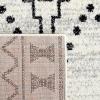 SAFAVIEH Area Rug 8×10 – Tulum Collection – Large – Black & Ivory, Moroccan Boho Tribal Design, Non-Shedding & Easy to Clean, Ideal for Living Room, Bedroom, Dining Space (TUL646Z)(Black/Ivory)