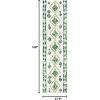 SAFAVIEH Aspen Collection Accent Rug – 4′ x 6′, Green & Ivory, Handmade Moroccan Boho Tribal Wool, Ideal for High Traffic Areas in Entryway, Living Room, Bedroom (APN702Y)(Green/Ivory)