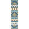SAFAVIEH Aspen Collection Area Rug – 5′ x 8′, Blue & Yellow, Handmade Boho Wool, Ideal for High Traffic Areas in Living Room, Bedroom (APN352M)(Blue/Yellow)