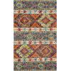 SAFAVIEH Aspen Collection Area Rug – 5′ x 8′, Navy & Ivory, Handmade Boho Tribal Wool, Ideal for High Traffic Areas in Living Room, Bedroom (APN502A)(Navy/Ivory)