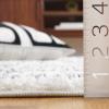 SAFAVIEH Berber Fringe Shag Collection Area Rug – 5′ x 7′, Cream & Dark Grey, Moroccan Design, Non-Shedding & Easy Care, 1.2-inch Thick Ideal for High Traffic Areas in Living Room, Bedroom (BFG540A)(Cream/Dark Grey)