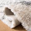SAFAVIEH Berber Fringe Shag Collection Area Rug – 5’3″ x 7’6″, Cream & Grey, Moroccan Design, Non-Shedding & Easy Care, 1.2-inch Thick Ideal for High Traffic Areas in Living Room, Bedroom (BFG611A)(Cream/Grey)