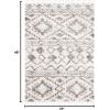 SAFAVIEH Berber Fringe Shag Collection Area Rug – 5’3″ x 7’6″, Cream & Navy, Moroccan Design, Non-Shedding & Easy Care, 1.2-inch Thick Ideal for High Traffic Areas in Living Room, Bedroom (BFG606A)(Cream/Navy)