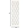 SAFAVIEH Casablanca Collection Accent Rug – 4′ x 6′, Grey & Ivory, Handmade Moroccan Boho Wool, 1.4-inch Thick Ideal for High Traffic Areas in Entryway, Living Room, Bedroom (CSB951F)(Blue/Ivory)