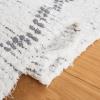 SAFAVIEH Casablanca Collection Accent Rug – 4′ x 6′, Ivory & Grey, Handmade Moroccan Boho Cotton Fringe, Ideal for High Traffic Areas in Entryway, Living Room, Bedroom (CSB464A)(Ivory/Grey)