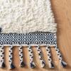 SAFAVIEH Casablanca Collection Accent Rug – 4′ x 6′, Ivory & Navy, Handmade Moroccan Medallion Tassel Wool, 1.2-inch Thick Ideal for High Traffic Areas in Entryway, Living Room, Bedroom (CSB251A)(Ivory/Navy)
