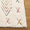 SAFAVIEH Casablanca Collection Area Rug – 4′ x 6′, Ivory/Pink, Geometric Design, Plush 1.8 Inch Thick Ideal for High Traffic Areas in Living Room, Bedroom, Dining (CSB920A)(Ivory/Pink)