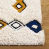 SAFAVIEH Casablanca Collection Area Rug – 6′ x 9′, Ivory/Green, Geometric Design, Plush 1.8 Inch Thick Ideal for High Traffic Areas in Living Room, Bedroom, Dining (CSB921A)(Ivory/Green)