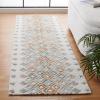 SAFAVIEH Casablanca Shag Collection Area Rug – 6′ x 9′, Ivory & Rust, Handmade Moroccan Boho Wool, Ideal for Living Room, Bedroom, Dining Room (CSB645A-6)(Ivory/Rust)