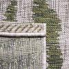 SAFAVIEH Courtyard Collection 8′ x 10′ Grey/Black CY8444 Indoor/ Outdoor Waterproof Easy Cleaning Patio Backyard Mudroom Area Rug(Grey/Green)