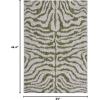 SAFAVIEH Courtyard Collection 8′ x 10′ Grey/Black CY8444 Indoor/ Outdoor Waterproof Easy Cleaning Patio Backyard Mudroom Area Rug(Grey/Green)